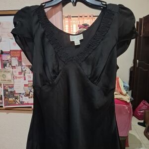 Ann Taylor Elegant Black Blouse